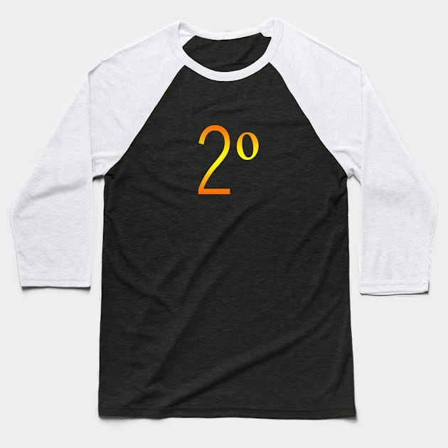 NUMBER 2 two Baseball T-Shirt by nabilhaj